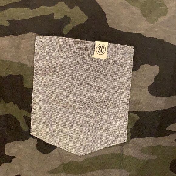Wrap camo print long sleeve packet T-shirt - Picture 7 of 8